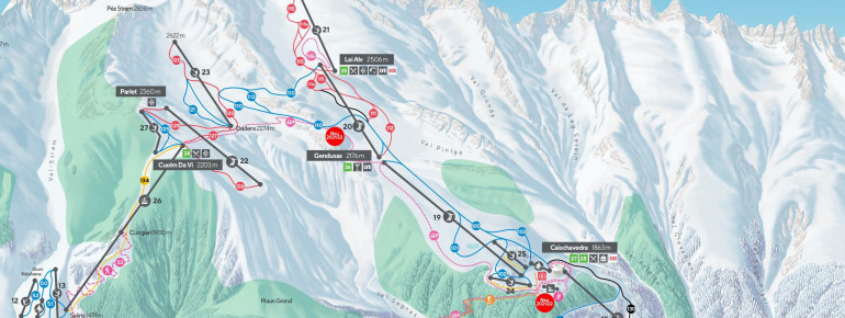 Pistenplan Disentis