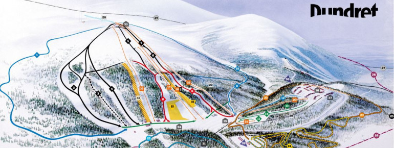 Pistenplan Dundret – Gällivare