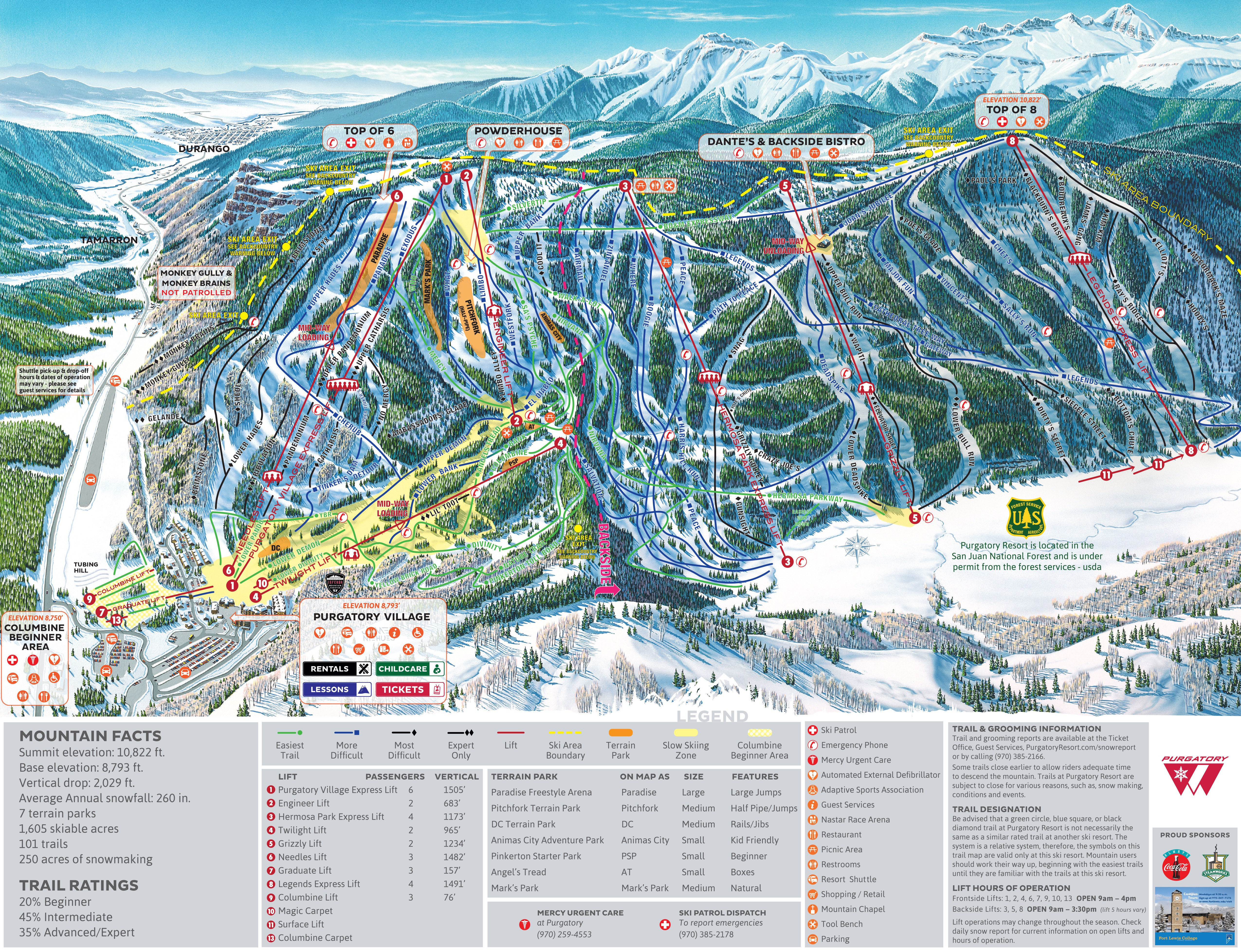 Pistenplan Purgatory