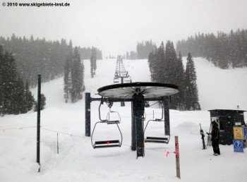 Das westliche Ende des Skigebietes am Legends Lift!