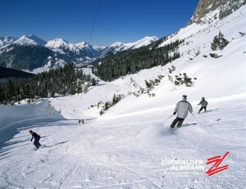 Auch Anfänger kommen im Skigebiet Ehrwald gut zu recht.