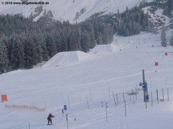 Kicker im Snowpark