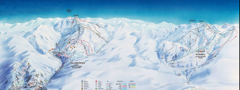 Pistenplan Ejder 3200 World Ski Center
