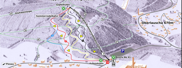 Pistenplan Ernstthal am Rennsteig