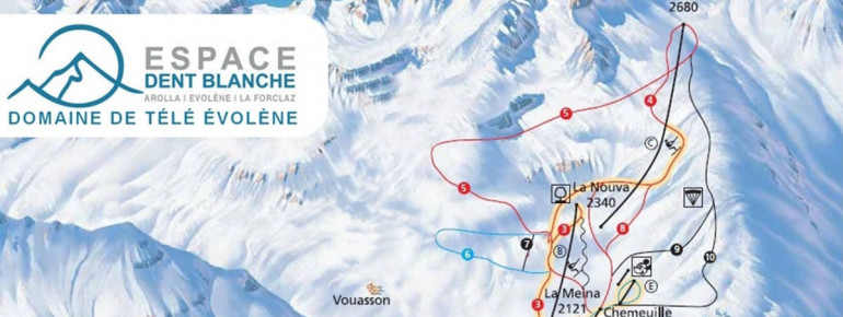 Pistenplan Evolene
