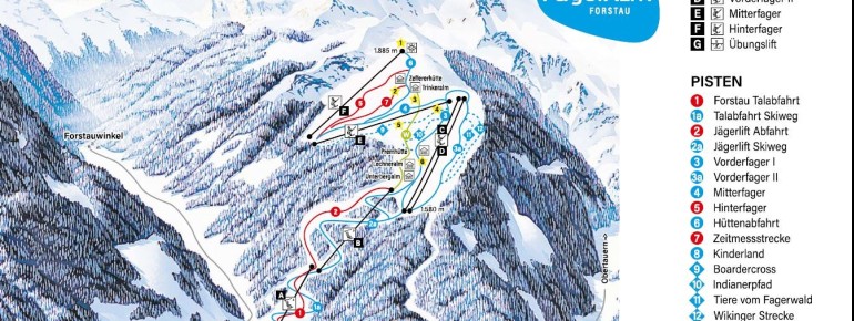 Pistenplan Fageralm
