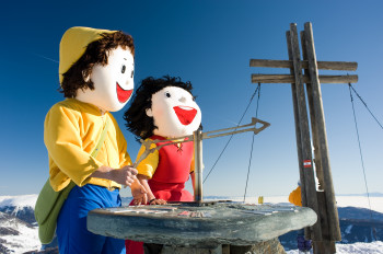 Hier geht es lang, immer Heidi und Peter auf der Spur!