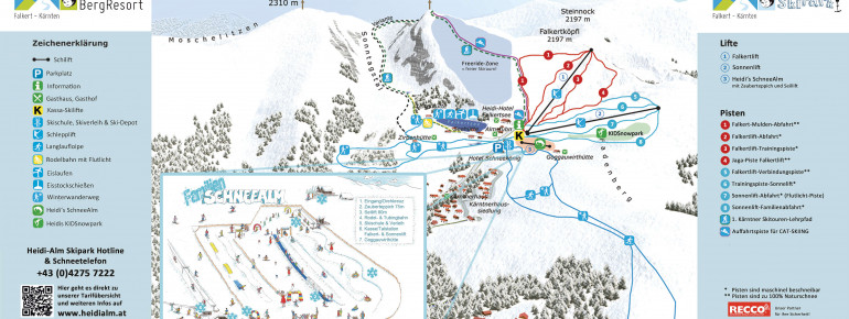 Pistenplan Heidi Alm