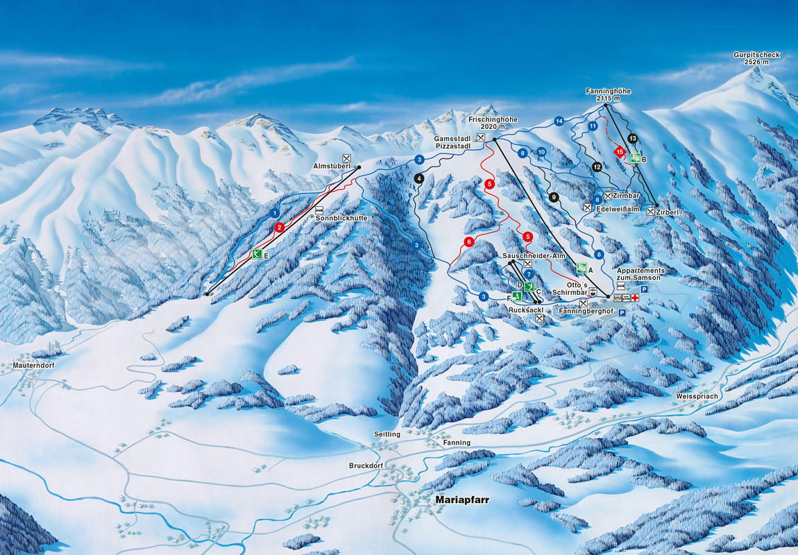 Pistenplan Fanningberg