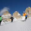 Skifahren am Col Rodella