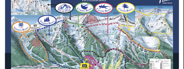 Pistenplan Fernie Alpine Resort