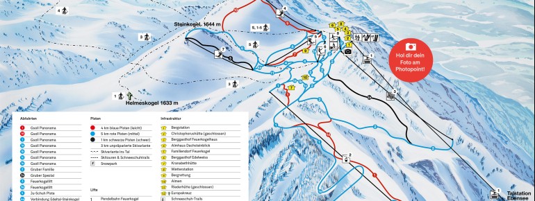Pistenplan Feuerkogel - Ebensee
