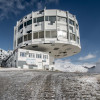 Die Bergstation erstrahlt in 'Digital Camouflage'-Optik.