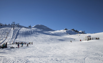 Die breiten Pisten laden zum Carven ein.