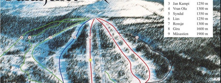 Pistenplan Fulufjellet