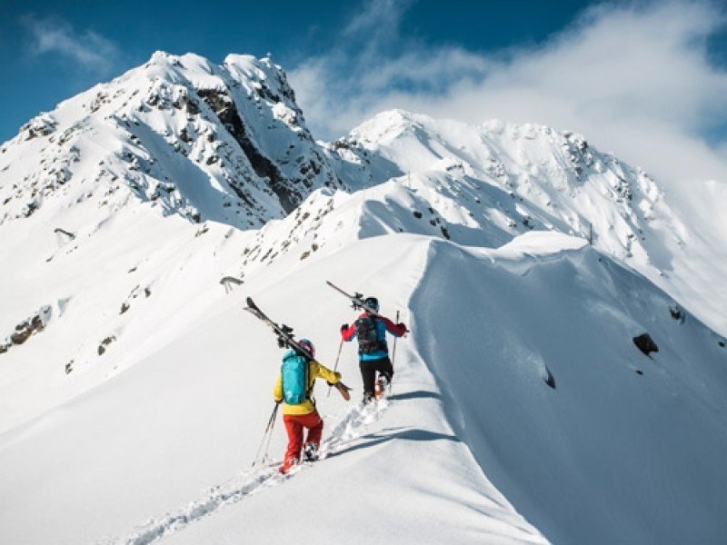 Tolle Freeriderhänge warten im Skigebiet Gargellen im Montafon.