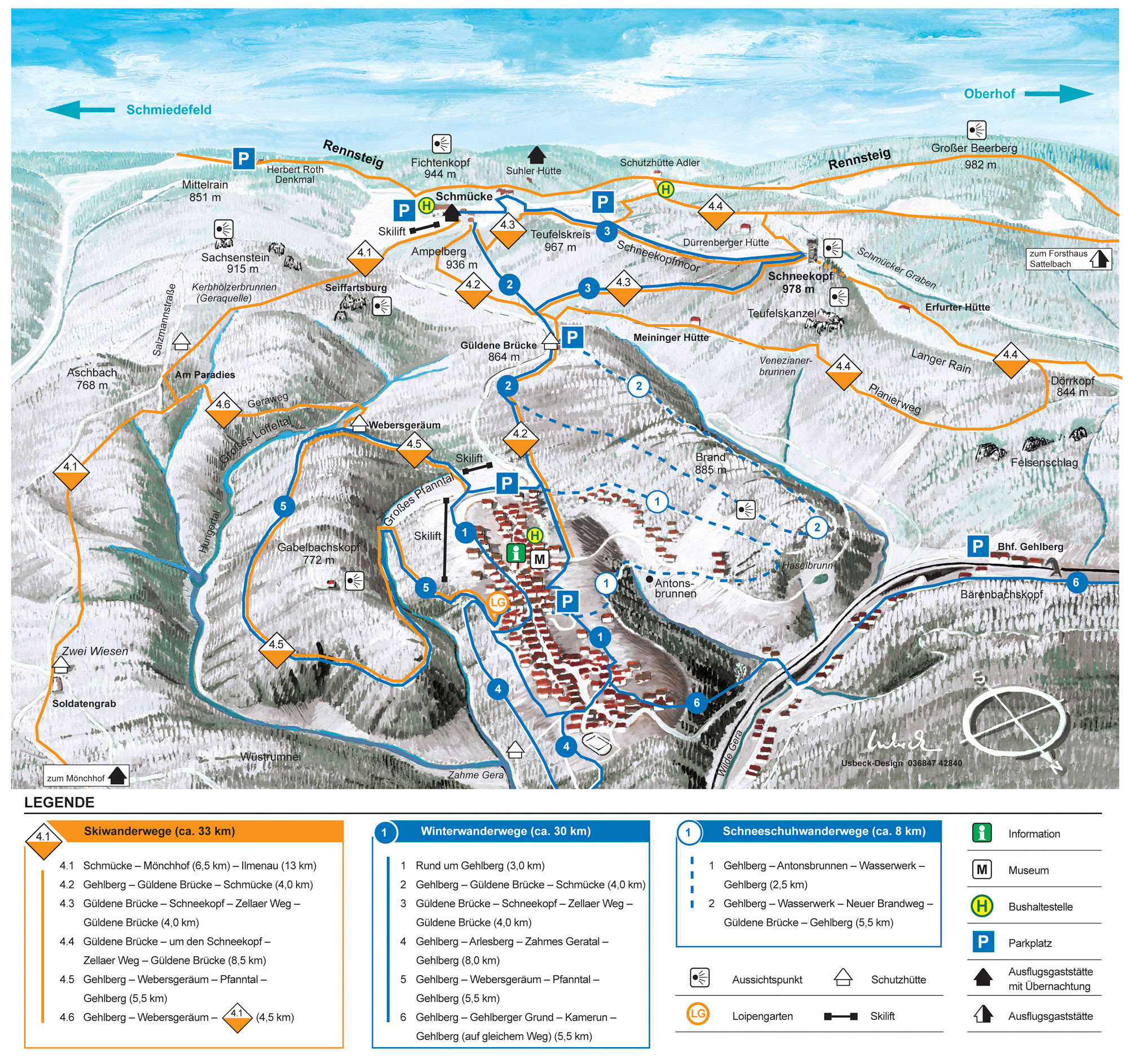 Pistenplan Gehlberg Schmücke