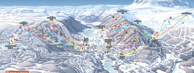 Pistenplan Geilo