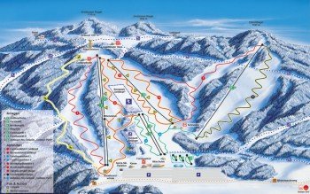 Pistenplan Skigebiet Geißkopf