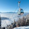 Die Kanzelbahn bringt die Wintersportler auf den Berggipfel.