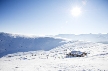 Abfahrten auf dem Rücken des Gitschbergs und Blick ins Pustertal!