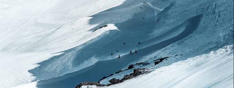 Die schwarze Oldenpiste ist rund 7 km lang.