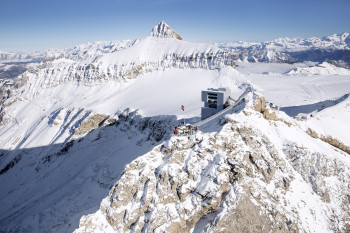 Am Scex Rouge befindet sich der Peak Walk.