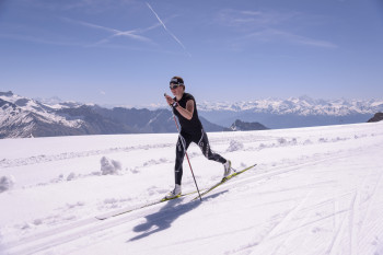 Am Gletscher gibt es Langlaufloipen.