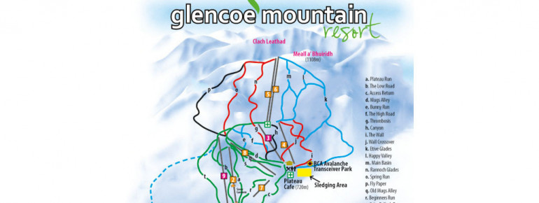 Pistenplan Glencoe Mountain