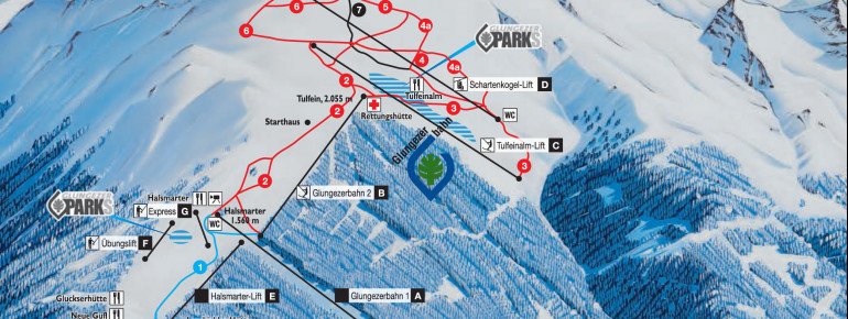 Pistenplan Glungezer