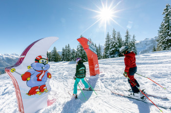 Skifahren am Golm