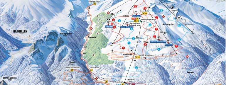 Golm Pistenplan