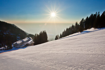 Das Hotel Golte befindet sich mitten im Skigebiet.
