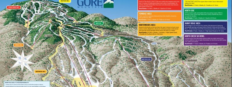 Pistenplan Gore Mountain