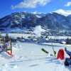 Nach dem Ski fahren kann gerodelt werden