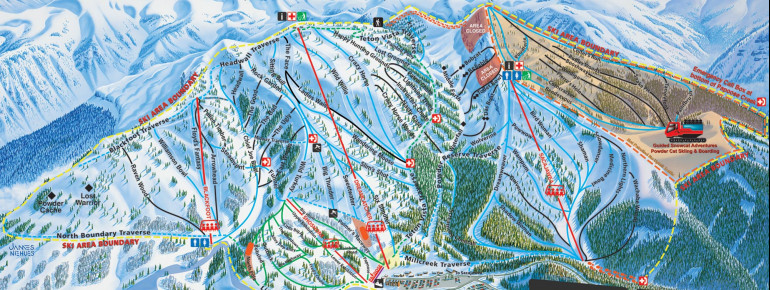 Pistenplan Grand Targhee