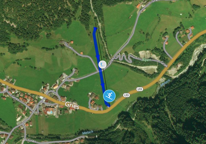 Lage Sonnenberglift Gries im Sellrain