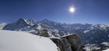 Blick auf Eiger, Mönch und Jungfrau