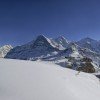 Blick auf Eiger, Mönch und Jungfrau