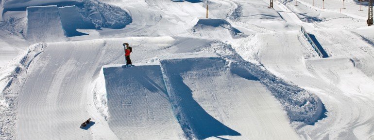 Kicker Lines im Advanced Snowpark