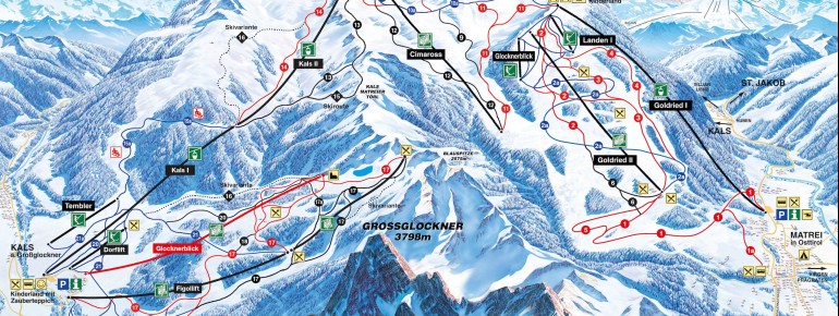 Pistenplan Grossglockner Resort Kals Matrei