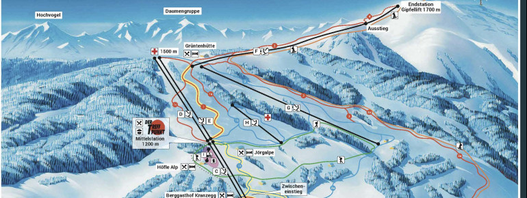 Pistenplan Grüntenlifte