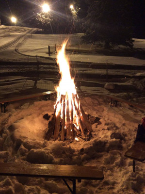 Unser schönes Lagerfeuer beim Flutlichtfahren