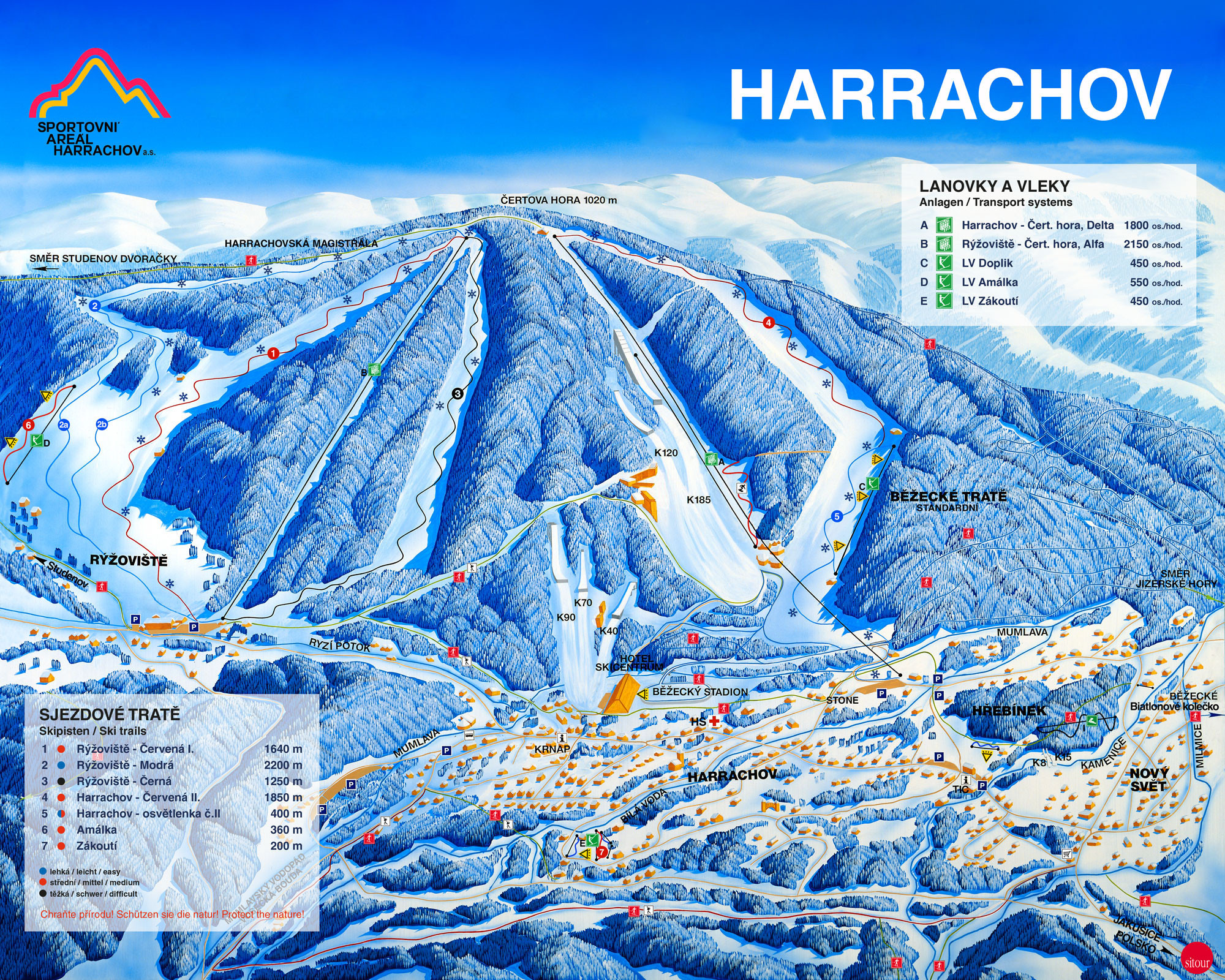 Pistenplan Harrachov