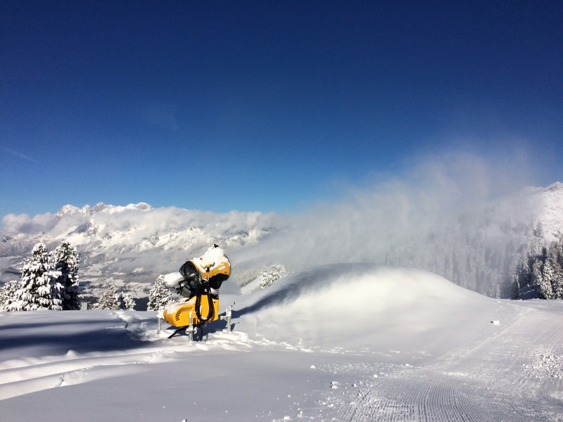 Beschneiung am hauser kaibling