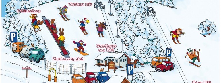 Pistenplan Geiersberg bei Hauzenberg