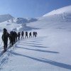 Das Skigebiet ist der perfekter Ausgangspunkt für hochalpine Skitouren.