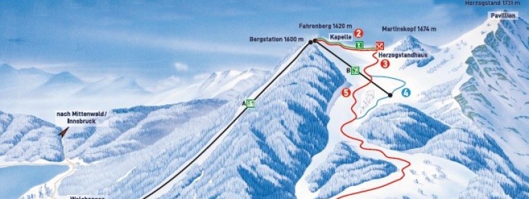 Pistenplan Herzogstandbahn Walchensee