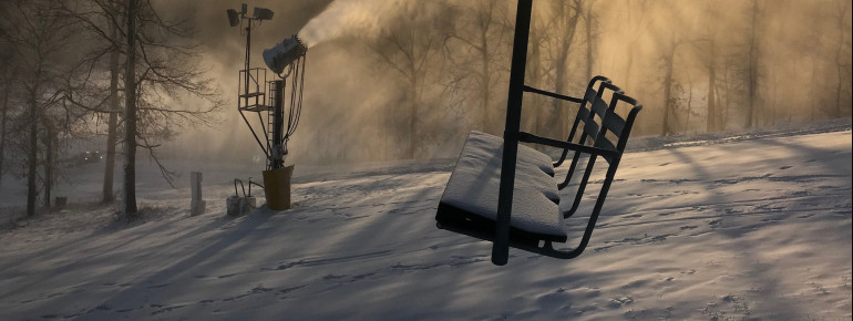 Schneekanonen sorgen für Schneesicherheit