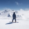 Während des gesamten Skitags bietet die Gletscherwelt eine faszinierende Naturkulisse.